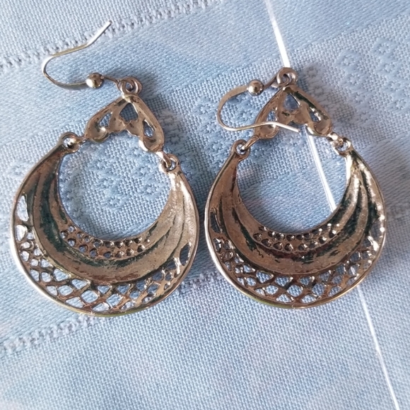 Large Dangly Earrings - Picture 3 of 4